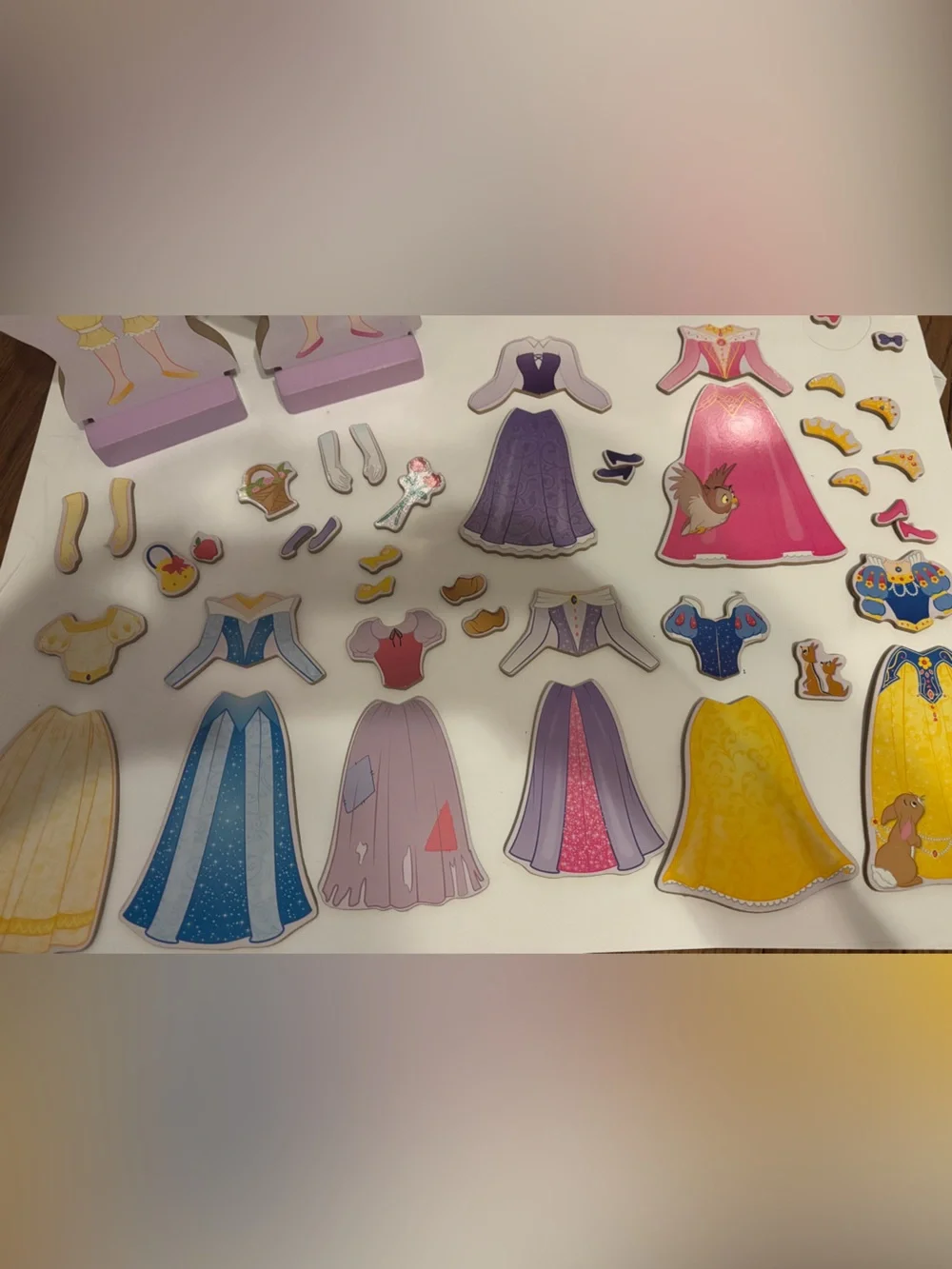 Melissa & Doug Disney Sleeping Beauty Snow White Magnetic Dress-Up Wood Doll Set - Picture 3 of 7